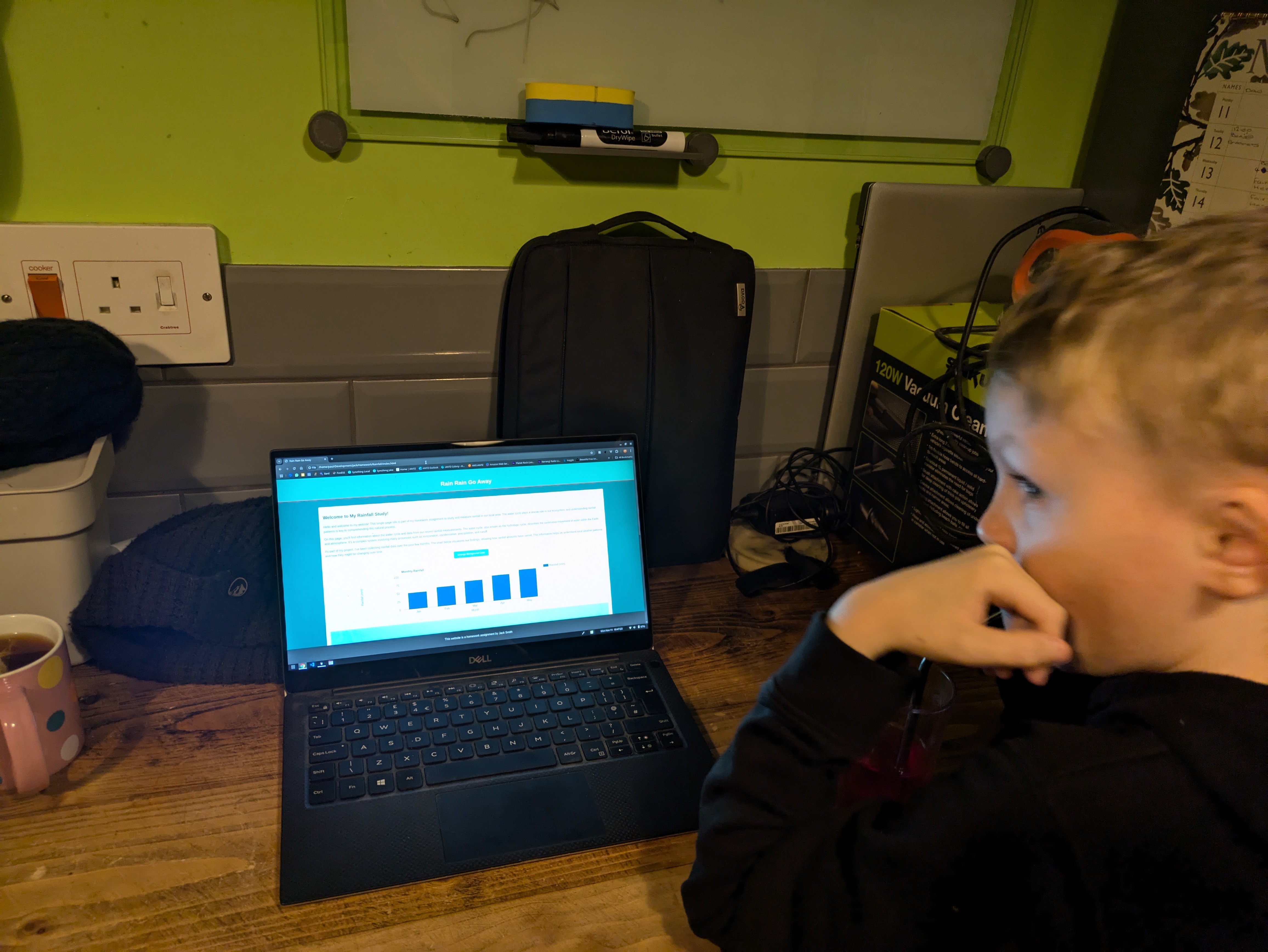 Jack Building the Website